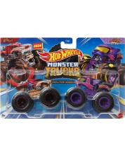 Set buggyHot Wheels Monster Trucks - HotWeller & Scratch Attack, 1:64 -1